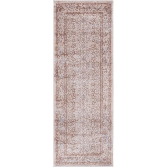 Rug Unique Loom Leila Light Brown Runner 2' 2 x 6' 0