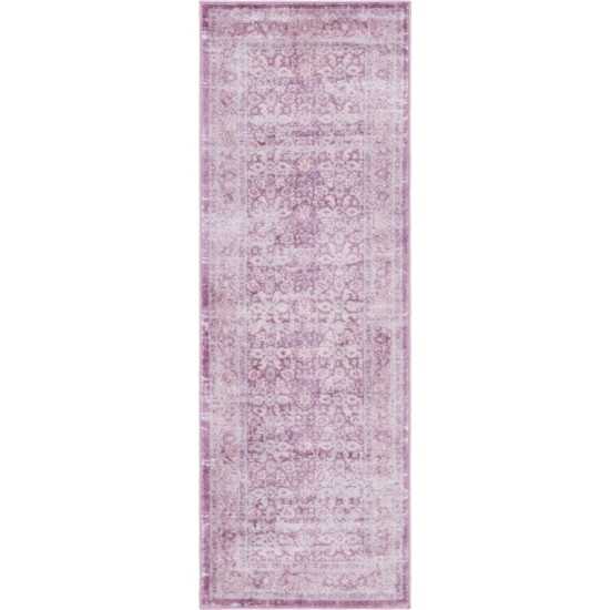 Rug Unique Loom Leila Violet Runner 2' 2 x 6' 0