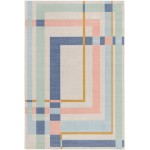 Rug Unique Loom Lotus Multi Rectangular 4' 0 x 6' 0