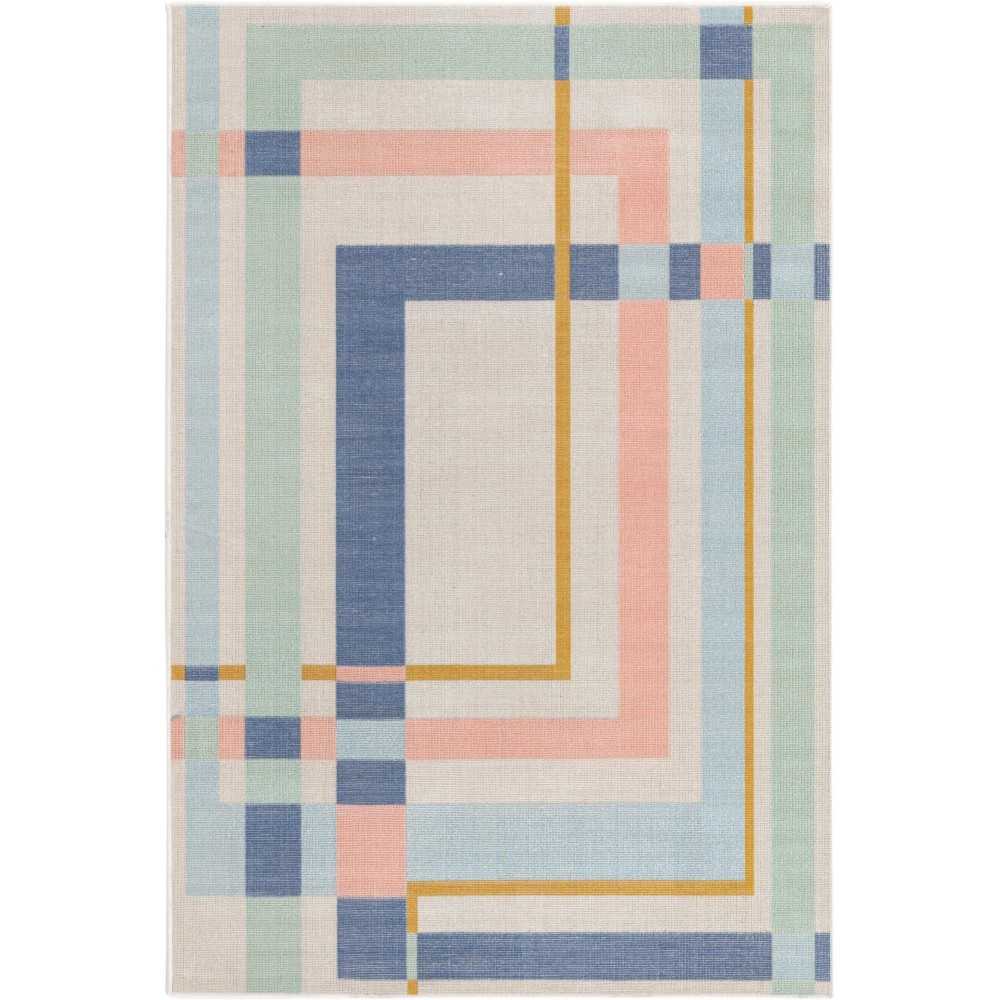 Rug Unique Loom Lotus Multi Rectangular 4' 0 x 6' 0 Rug Unique Loom Lotus Multi Rectangular 4' 0 x 6' 0