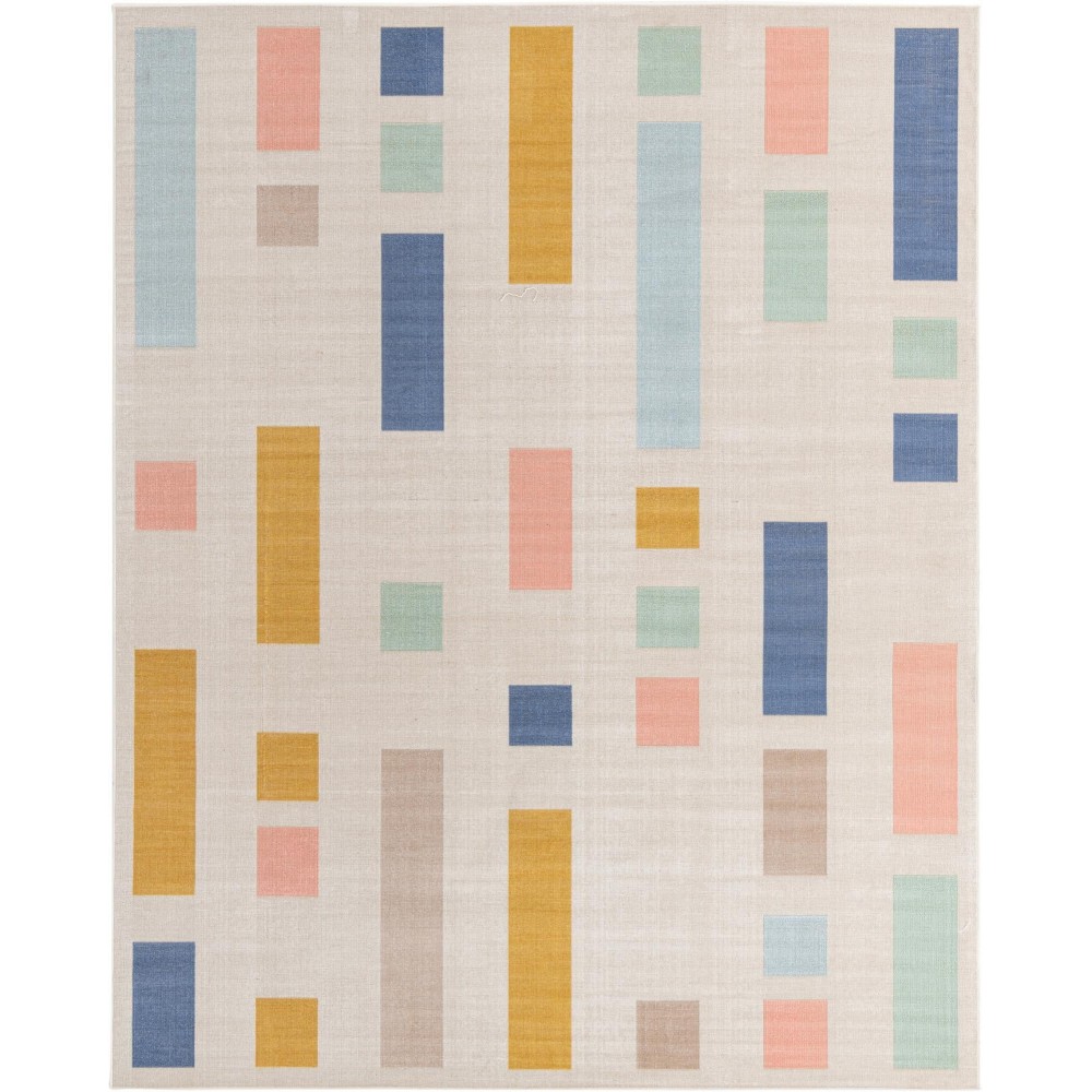 Rug Unique Loom Lotus Multi Rectangular 8' 0 x 10' 0 Rug Unique Loom Lotus Multi Rectangular 8' 0 x 10' 0