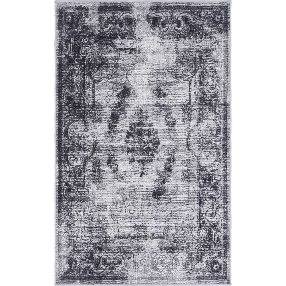 Rug Unique Loom Aarhus Gray Rectangular 3' 0 x 5' 0