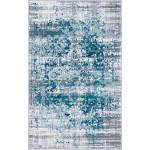 Rug Unique Loom Aarhus Blue Rectangular 3' 0 x 5' 0