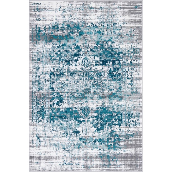 Rug Unique Loom Aarhus Blue Rectangular 5' 0 x 7' 9