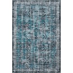 Rug Unique Loom Aarhus Gray Rectangular 5' 0 x 7' 9