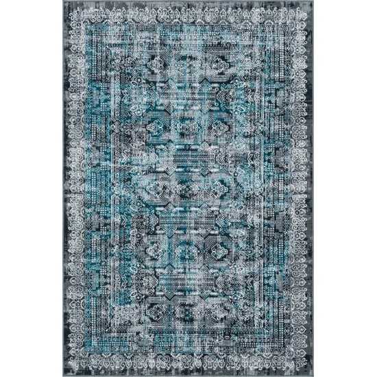 Rug Unique Loom Aarhus Gray Rectangular 5' 0 x 7' 9