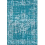 Rug Unique Loom Aarhus Teal Rectangular 6' 0 x 9' 0