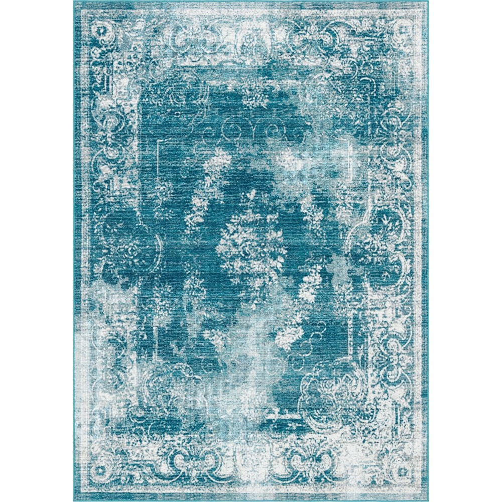 Rug Unique Loom Aarhus Blue Rectangular 7' 0 x 10' 0 Rug Unique Loom Aarhus Blue Rectangular 7' 0 x 10' 0