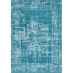 Rug Unique Loom Aarhus Teal Rectangular 7' 0 x 10' 0