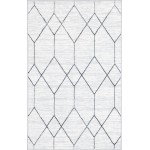 Rug Unique Loom Matrix Trellis Ivory Rectangular 3' 3 x 5' 3