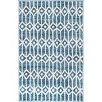 Rug Unique Loom Matrix Trellis Blue Rectangular 3' 3 x 5' 3