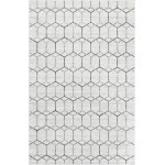 Rug Unique Loom Matrix Trellis Ivory Rectangular 5' 0 x 8' 0