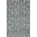 Rug Unique Loom Matrix Trellis Dark Gray Rectangular 5' 0 x 8' 0