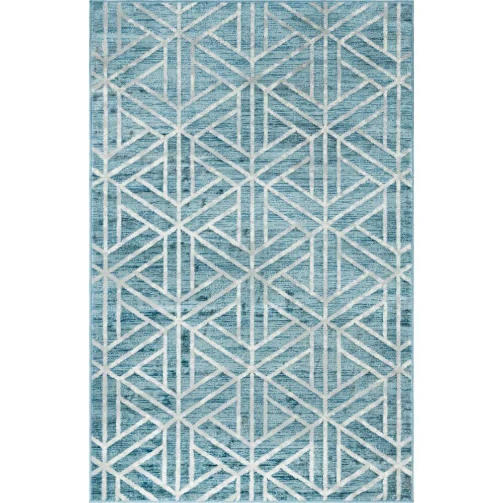 Rug Unique Loom Matrix Trellis Blue Rectangular 5' 0 x 8' 0 Rug Unique Loom Matrix Trellis Blue Rectangular 5' 0 x 8' 0