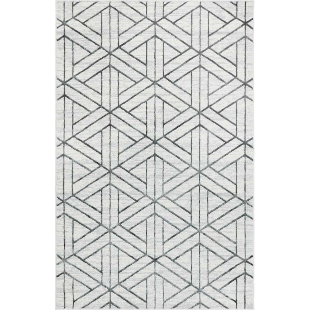 Rug Unique Loom Matrix Trellis Ivory Rectangular 5' 0 x 8' 0 Rug Unique Loom Matrix Trellis Ivory Rectangular 5' 0 x 8' 0