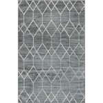 Rug Unique Loom Matrix Trellis Dark Gray Rectangular 5' 0 x 8' 0