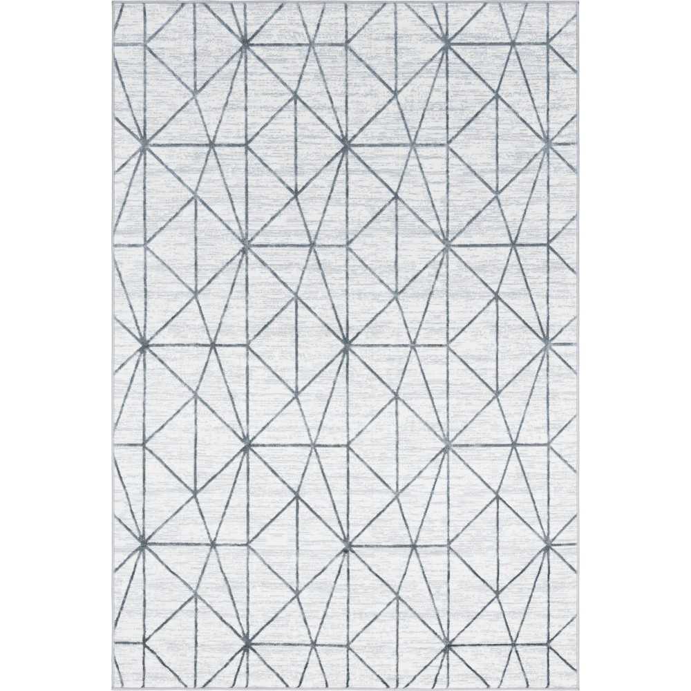 Rug Unique Loom Matrix Trellis Ivory Rectangular 6' 0 x 9' 0 Rug Unique Loom Matrix Trellis Ivory Rectangular 6' 0 x 9' 0