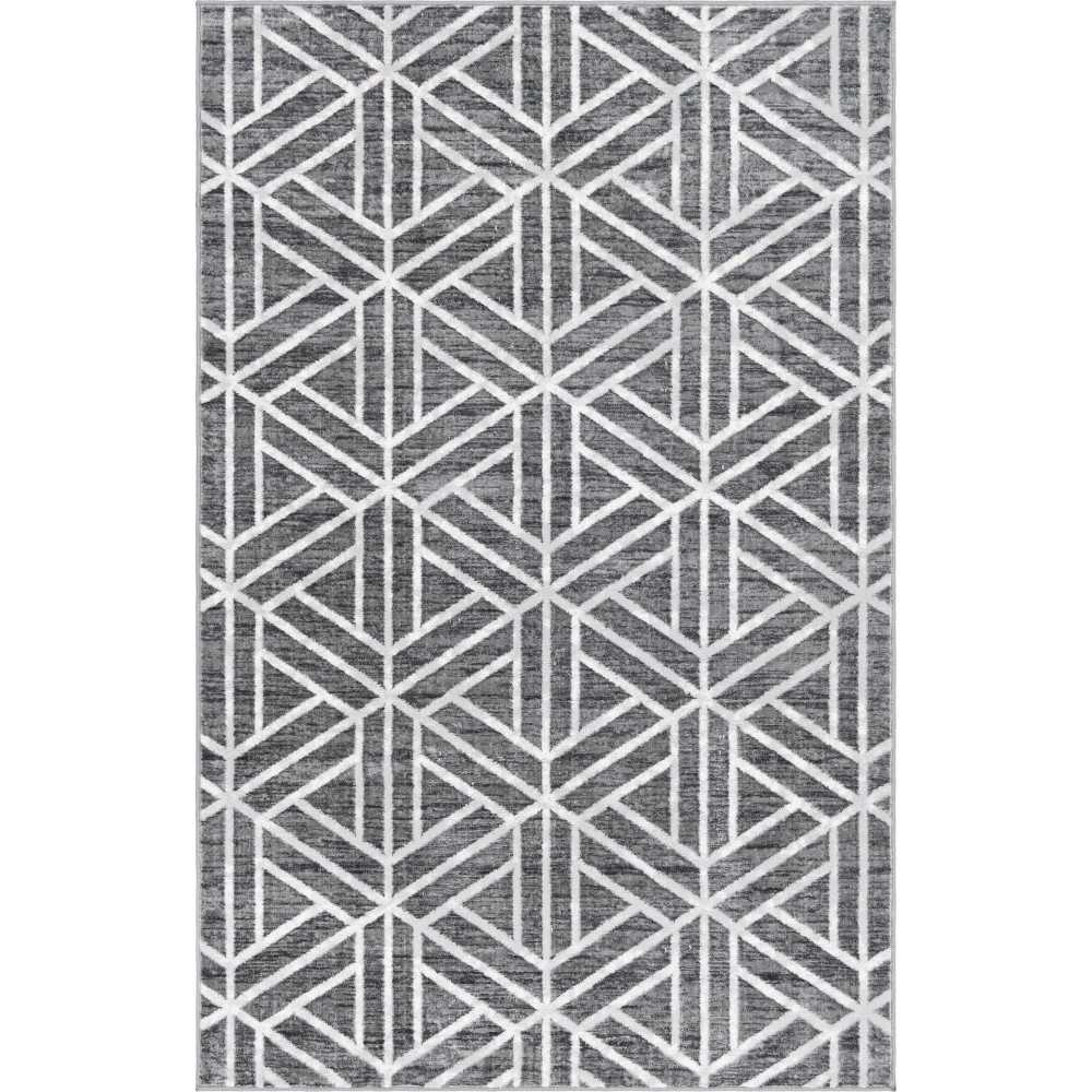 Rug Unique Loom Matrix Trellis Dark Gray Rectangular 6' 0 x 9' 0 Rug Unique Loom Matrix Trellis Dark Gray Rectangular 6' 0 x 9' 0