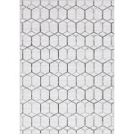 Rug Unique Loom Matrix Trellis Ivory Rectangular 7' 0 x 10' 0