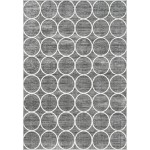 Rug Unique Loom Matrix Trellis Dark Gray Rectangular 7' 0 x 10' 0