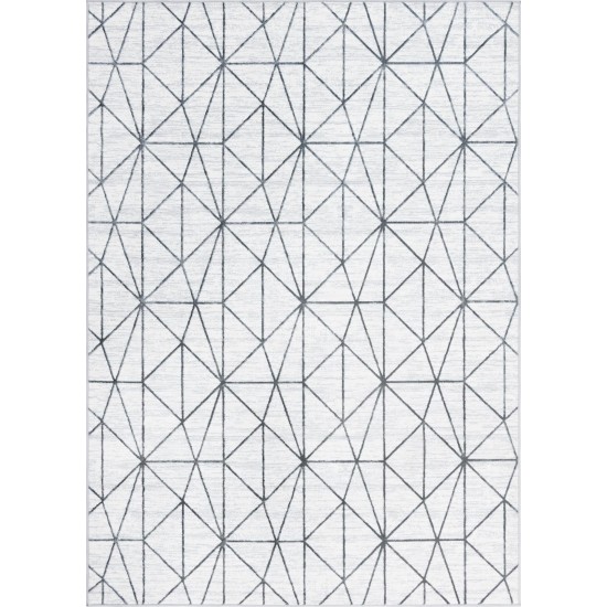 Rug Unique Loom Matrix Trellis Ivory Rectangular 7' 0 x 10' 0