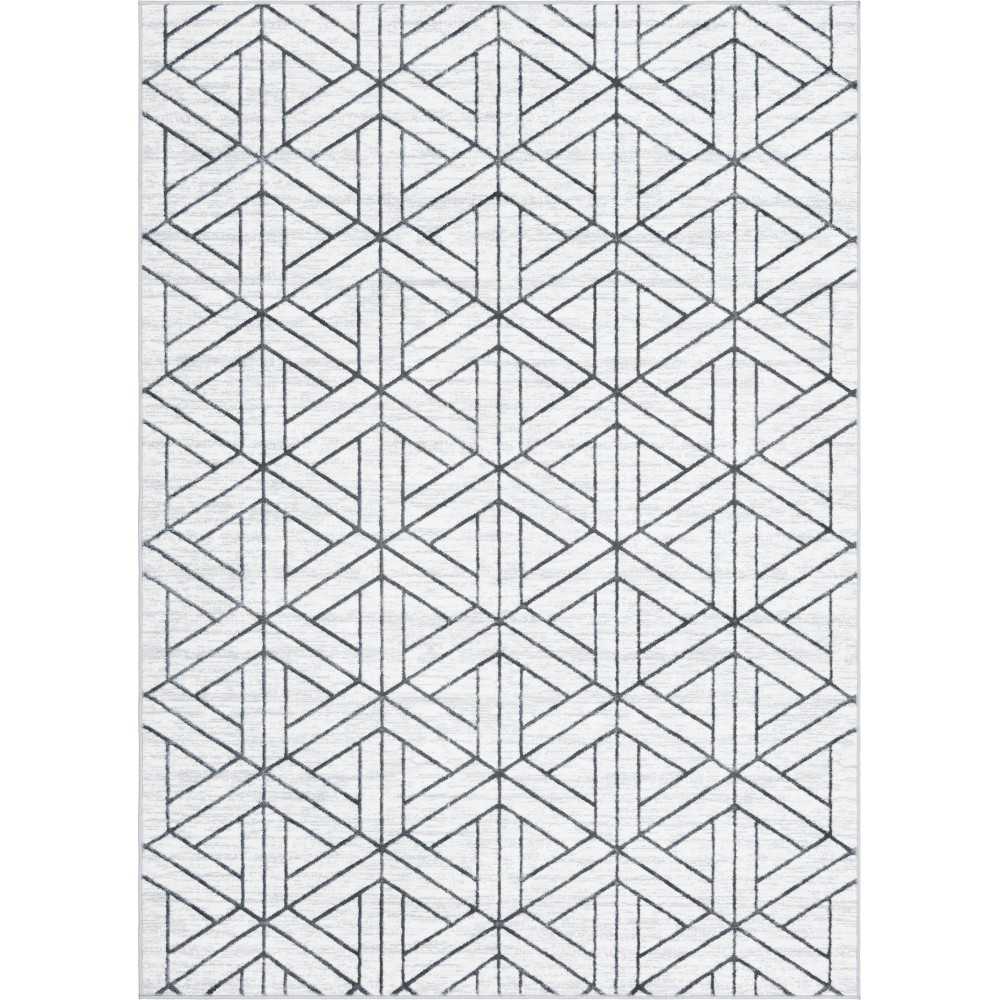 Rug Unique Loom Matrix Trellis Ivory Rectangular 7' 0 x 10' 0 Rug Unique Loom Matrix Trellis Ivory Rectangular 7' 0 x 10' 0