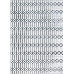 Rug Unique Loom Matrix Trellis Ivory/Gray Rectangular 7' 0 x 10' 0