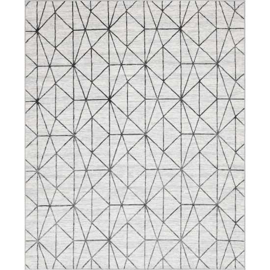 Rug Unique Loom Matrix Trellis Ivory Rectangular 8' 0 x 10' 0