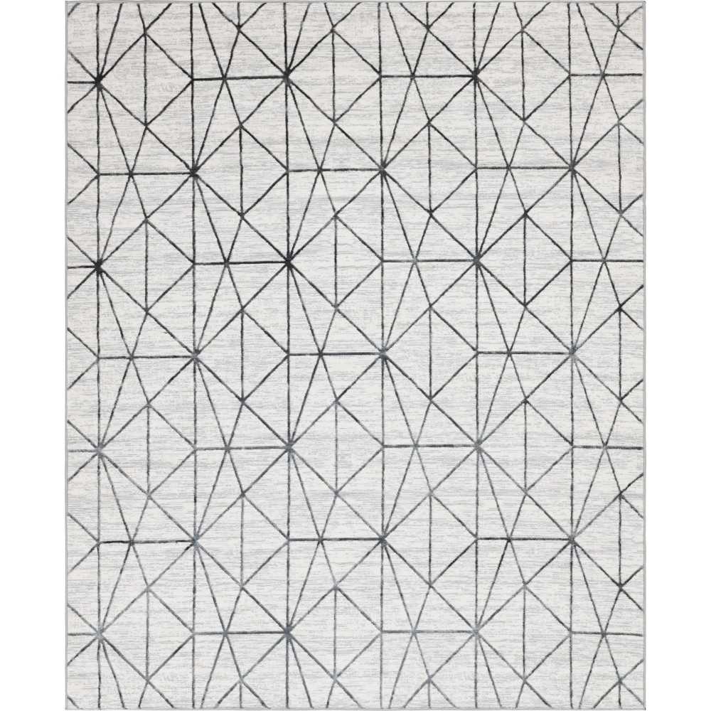 Rug Unique Loom Matrix Trellis Ivory Rectangular 8' 0 x 10' 0 Rug Unique Loom Matrix Trellis Ivory Rectangular 8' 0 x 10' 0