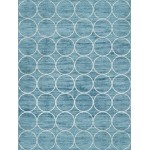 Rug Unique Loom Matrix Trellis Blue Rectangular 9' 0 x 12' 0