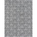 Rug Unique Loom Matrix Trellis Dark Gray Rectangular 9' 0 x 12' 0