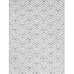 Rug Unique Loom Matrix Trellis Ivory Rectangular 9' 0 x 12' 0