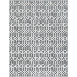 Rug Unique Loom Matrix Trellis Gray Rectangular 9' 0 x 12' 0