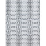 Rug Unique Loom Matrix Trellis Ivory/Gray Rectangular 9' 0 x 12' 0