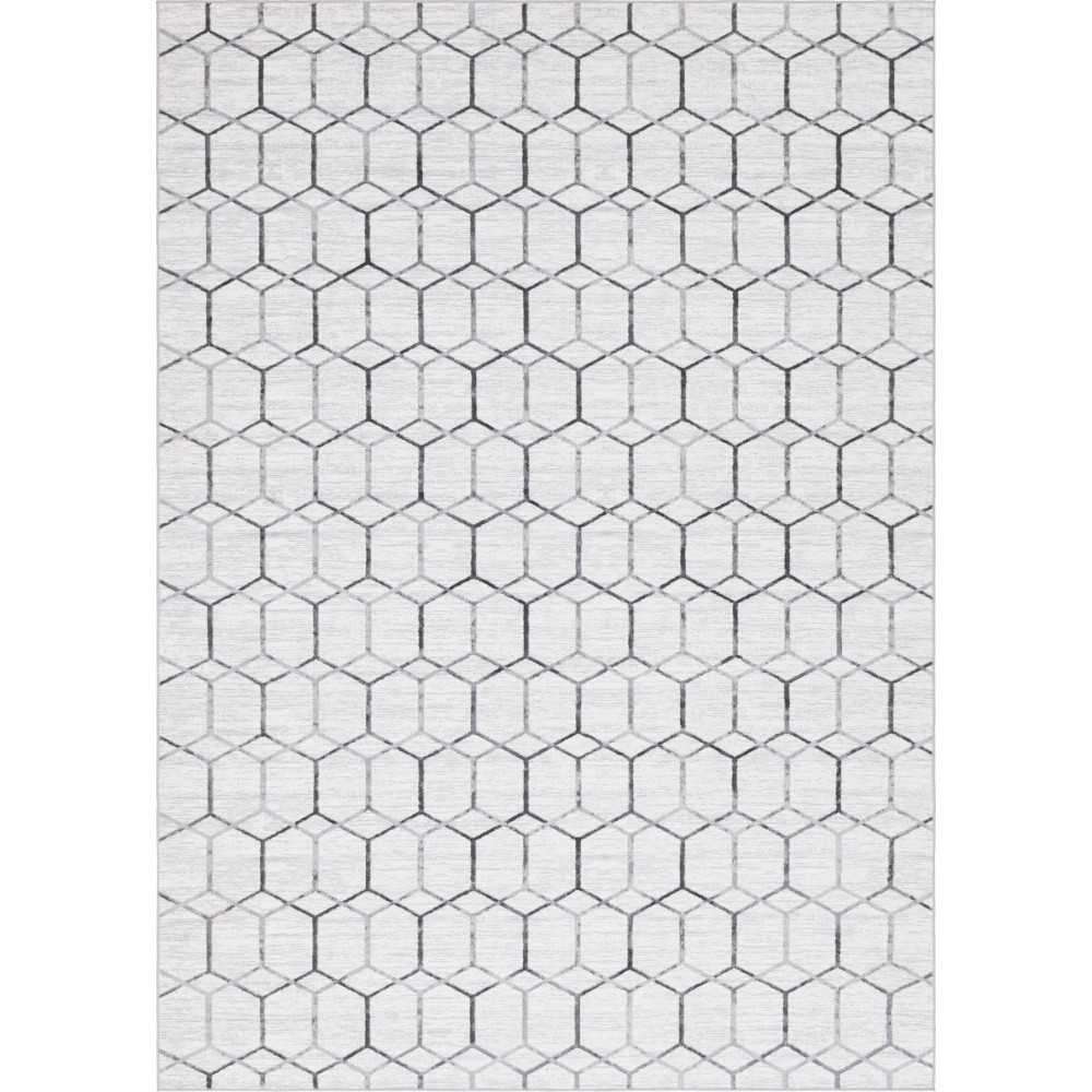 Rug Unique Loom Matrix Trellis Ivory Rectangular 9' 10 x 14' 0