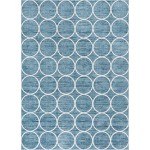Rug Unique Loom Matrix Trellis Blue Rectangular 9' 10 x 14' 0