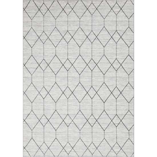 Rug Unique Loom Matrix Trellis Ivory Rectangular 9' 10 x 14' 0