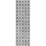 Rug Unique Loom Matrix Trellis Dark Gray Runner 3' 0 x 10' 0