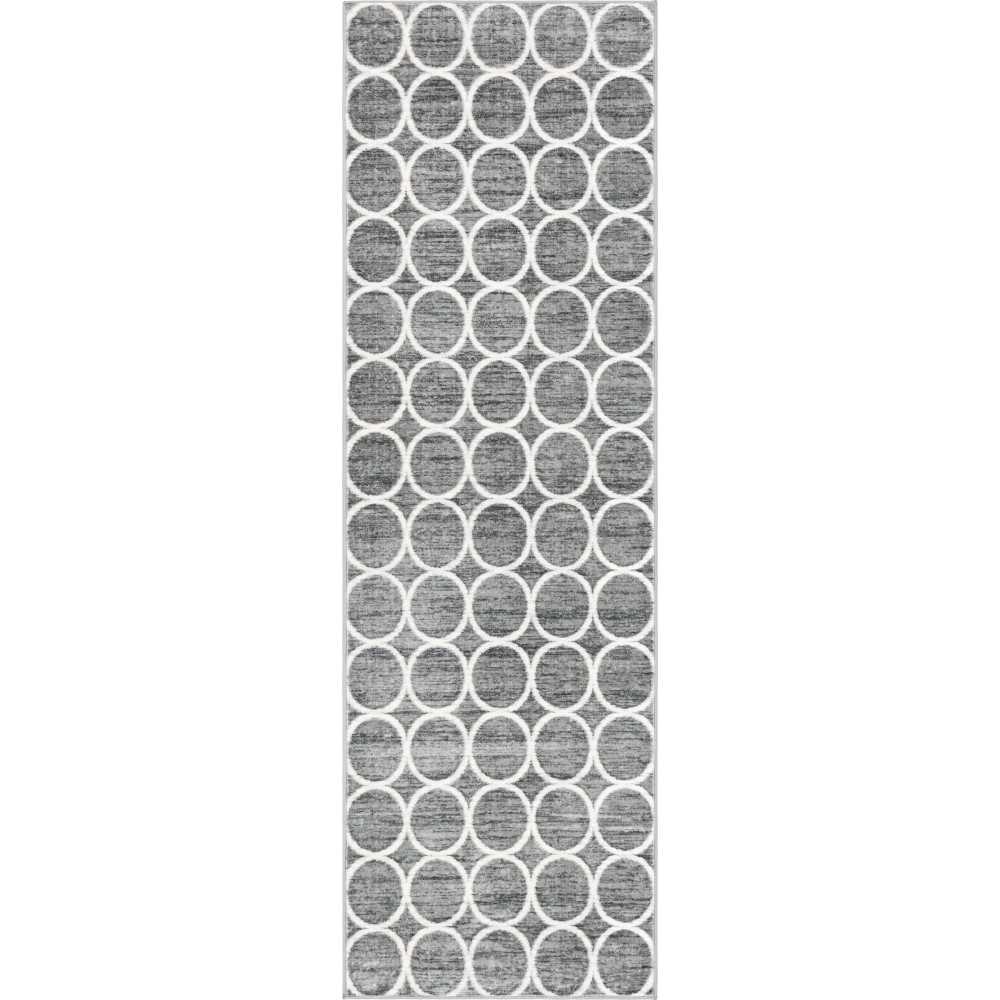 Rug Unique Loom Matrix Trellis Dark Gray Runner 3' 0 x 10' 0 Rug Unique Loom Matrix Trellis Dark Gray Runner 3' 0 x 10' 0