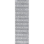 Rug Unique Loom Matrix Trellis Gray Runner 3' 0 x 10' 0