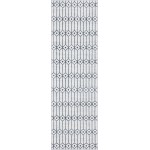 Rug Unique Loom Matrix Trellis Ivory/Gray Runner 3' 0 x 10' 0