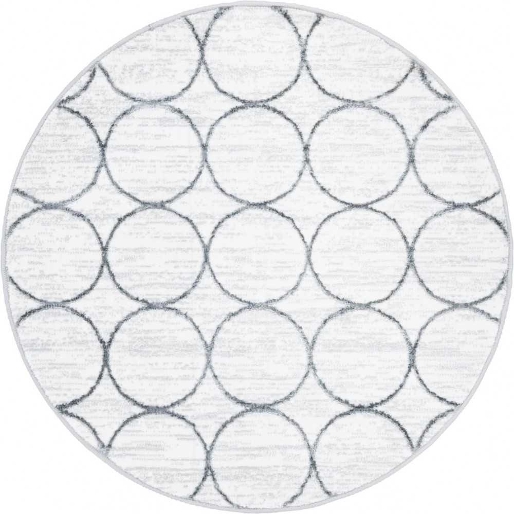 Rug Unique Loom Matrix Trellis Ivory Round 3' 3 x 3' 3 Rug Unique Loom Matrix Trellis Ivory Round 3' 3 x 3' 3