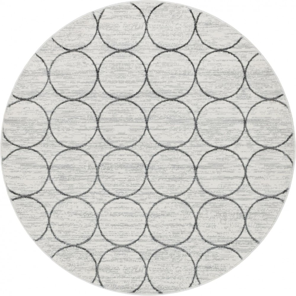 Rug Unique Loom Matrix Trellis Ivory Round 5' 0 x 5' 0 Rug Unique Loom Matrix Trellis Ivory Round 5' 0 x 5' 0