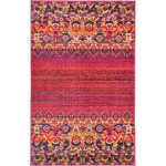 Rug Unique Loom Medici Fuchsia Rectangular 3' 3 x 5' 3