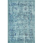 Rug Unique Loom Medici Light Blue Rectangular 3' 3 x 5' 3