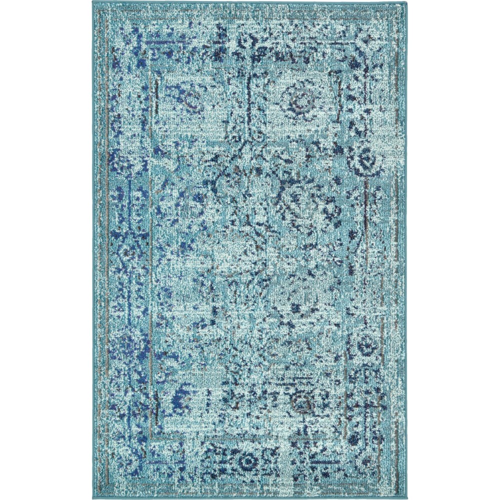 Rug Unique Loom Medici Light Blue Rectangular 3' 3 x 5' 3 Rug Unique Loom Medici Light Blue Rectangular 3' 3 x 5' 3