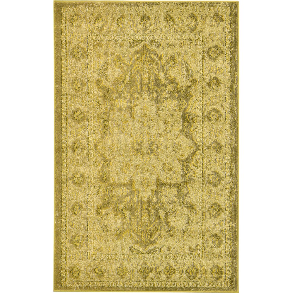 Rug Unique Loom Medici Yellow Rectangular 3' 3 x 5' 3 Rug Unique Loom Medici Yellow Rectangular 3' 3 x 5' 3
