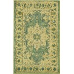 Rug Unique Loom Medici Green Rectangular 3' 3 x 5' 3