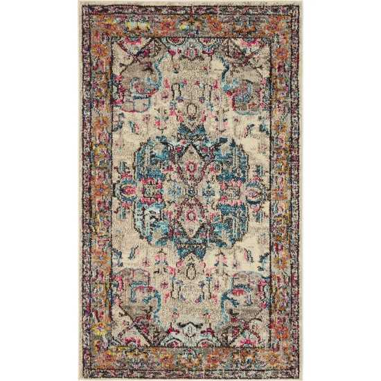 Rug Unique Loom Medici Beige Rectangular 3' 3 x 5' 3