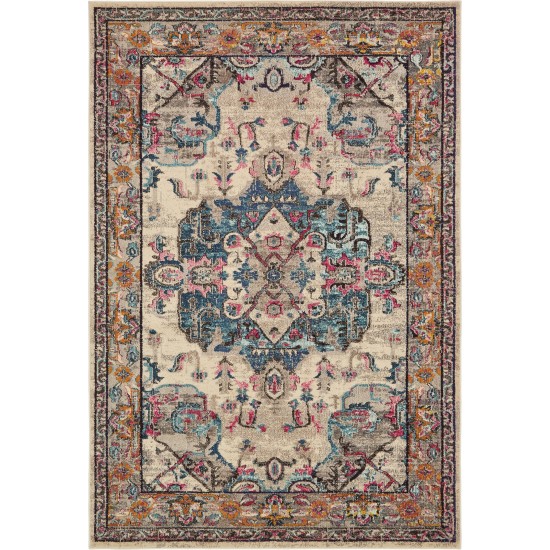 Rug Unique Loom Medici Beige Rectangular 7' 0 x 10' 0